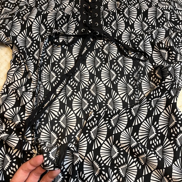 Black and white print dress - Picture 5 of 5